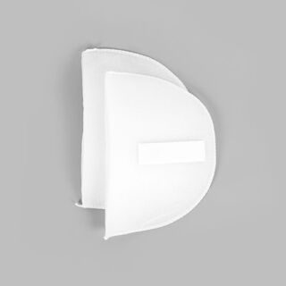 Schulterpolster mit Klett für Raglan Blusen & Kleider [16,5 x 11 cm] - weiss | YKK, 