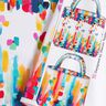 Taschen Panel Canvas bunte Pinseltupfen – weiss,  thumbnail number 2