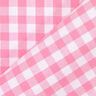Baumwollstoff Vichykaro 1 cm – rosa/weiss,  thumbnail number 3
