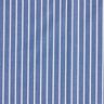 Baumwollstoff Streifen – jeansblau/weiss,  thumbnail number 1