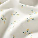 GOTS Batist Kleeblatt | Tula – wollweiss/petrol, 