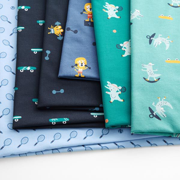 Baumwolljersey Skate-Krokodil | PETIT CITRON – mint, image number 4
