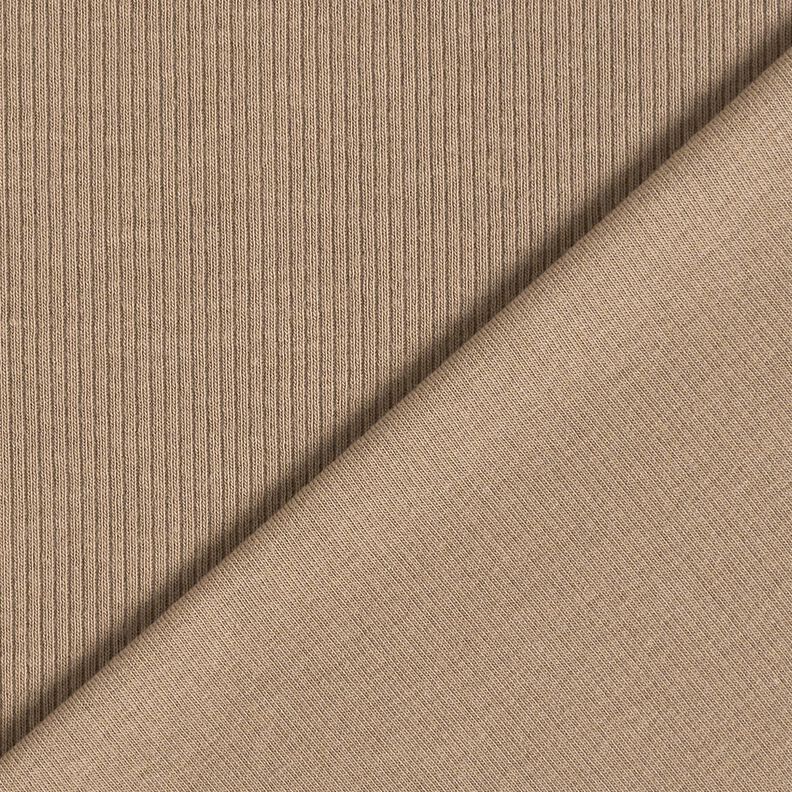 Rippenjersey feine 2-1-1-1 Rippen &ndash; taupe,  image number 3