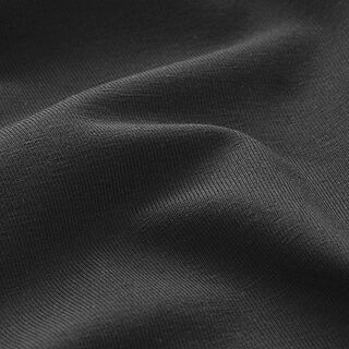 Baumwolljersey Medium Uni – schwarz, 