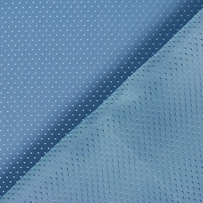 Futterstoff Jacquard Minirauten – blau,  image number 3