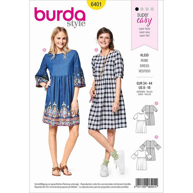 Kleid | Burda 6401 | 34-44,  image number 1