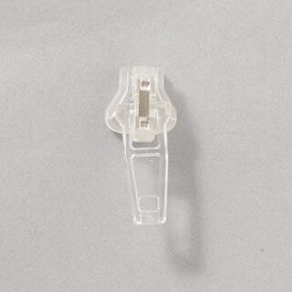 Reißverschluss-Schieber Kunststoff (Schienenstärke 5) - transparent, 