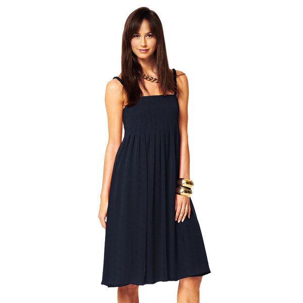 Chiffon – navy | Reststück 50cm