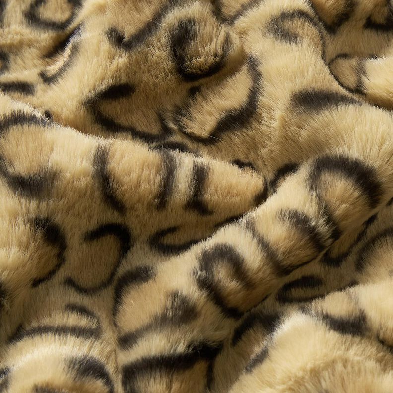 Superweiches Kunstfell Leoprint – altgold/schwarz, image number 5