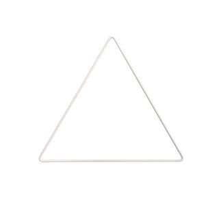 Metallring Dreieck [ Ø 20 cm ] | Rico Design – weiss, 
