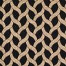 Viskosejersey Glitzer-Zopfmuster – schwarz/apricot,  thumbnail number 1