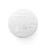 Bezogener Knopf, Leinen Medium – weiss,  thumbnail number 1