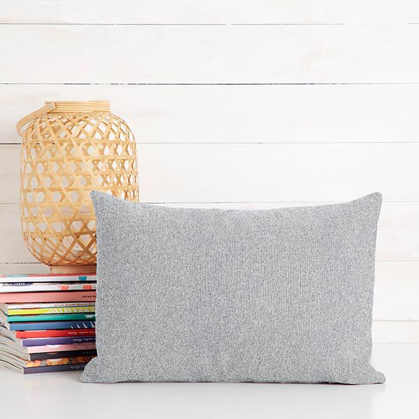 Polsterstoff dezent meliert – silbergrau | Reststück 50cm