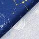Dekostoff Canvas Planetarium Glow in the Dark – marineblau,  thumbnail number 4