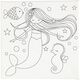 Keilrahmen bedruckt Meerjungfrau [ 20 x 20 cm ] – weiss,  thumbnail number 4