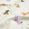Baumwolljersey Häschen und Herzchen | Poppy Fabrics – wollweiss,  thumbnail number 2