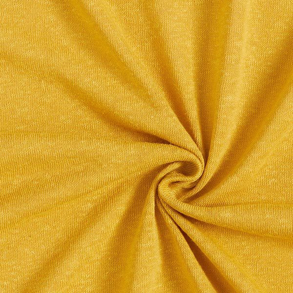 Jersey Leinen-Viskose-Mix uni – curry, image number 1