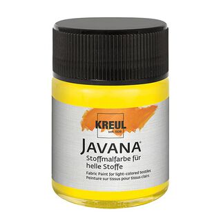 Javana Stoffmalfarbe für helle Stoffe [50ml] | Kreul – neongelb, 