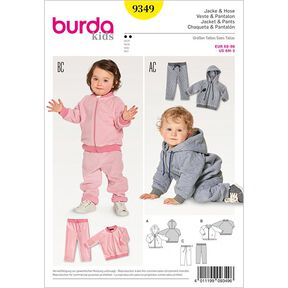 Babyjacke / Blouson / Hose | Burda 9349 | 68-98, 