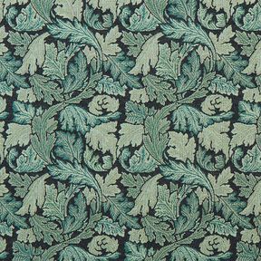 Dekostoff Gobelin barockes Blättermotiv – dunkelgrün/schilf | Reststück 70cm, 