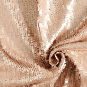 Paillettenstoff Rechtecke – hellaltrosa, 
