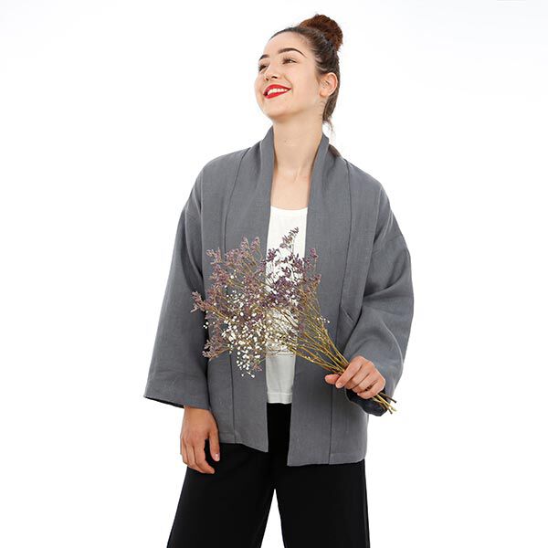 FRAU SINA Kimonojacke mit schrägen Taschen | Studio Schnittreif | XS-XXL,  image number 9