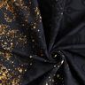 French Terry Sommersweat Bordürenstoff Goldornamente | Glitzerpüppi – schwarz/altgold,  thumbnail number 3