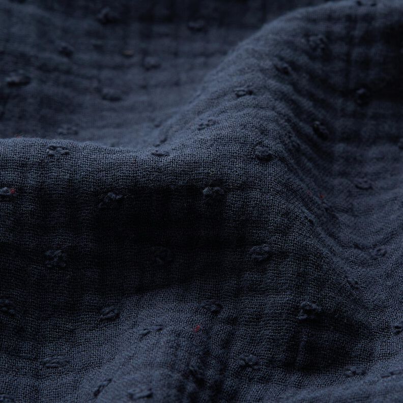 Musselin Dobby – marineblau,  image number 3