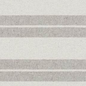 Dekostoff Canvas Streifenmix recycelt – grau, 