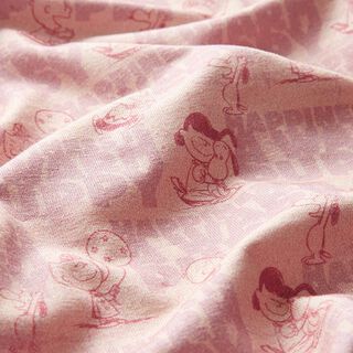 GOTS Baumwolljersey Snoopy im Glück | Peanuts (TM) – altrosa, 