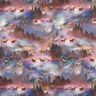 French Terry Sommersweat mystische Pferde Digitaldruck – pastellviolett,  thumbnail number 1