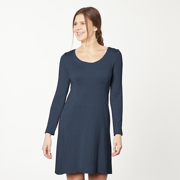 Baumwolljersey Medium Uni – nachtblau | Reststück 100cm