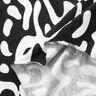 Viskosejersey abstraktes Leomuster – schwarz/weiss,  thumbnail number 3