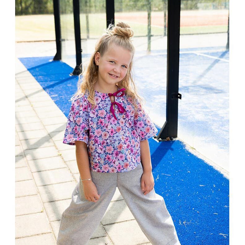 Baumwollpopeline Blumen | Poppy Fabrics – schwarzblau,  image number 6