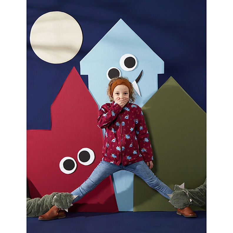 Baumwolljersey Medium Uni – rot,  image number 10