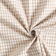 Baumwollstoff Vichy - 0,5 cm – hellbraun,  thumbnail number 2