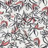 Leichter Stretchstoff abstrakte Lilien – weiss/hummer,  thumbnail number 3
