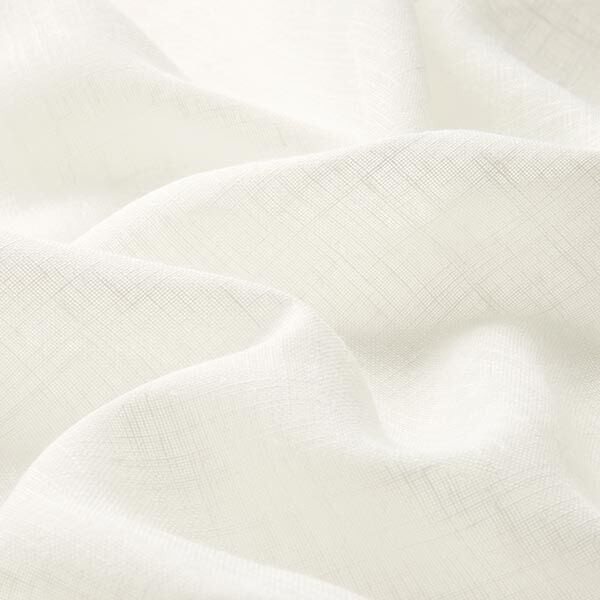Gardinenstoff Voile Leinenlook 300 cm – wollweiss,  image number 2