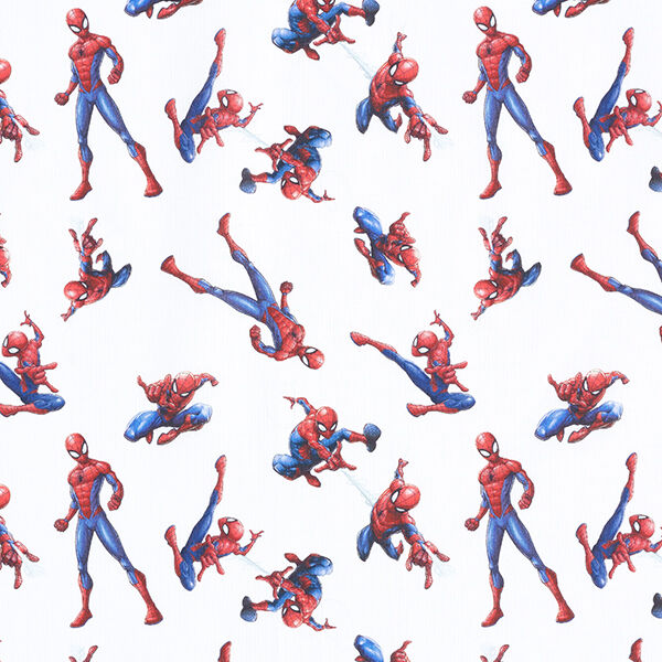 Cretonne Lizenzstoff Spiderman | Marvel – weiss,  image number 1