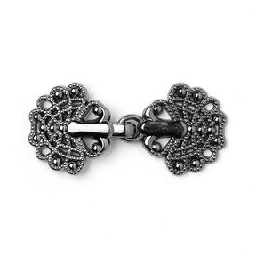 Posamentenschließe [40 mm] - altsilber metallic, 