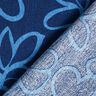 Viskose-Crêpe abstrakte Blumen – marineblau/königsblau,  thumbnail number 4
