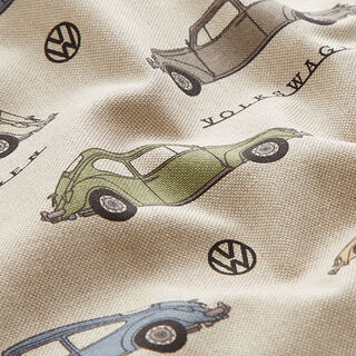 Dekostoff Halbpanama VW Käfer – schwarz/natur, 