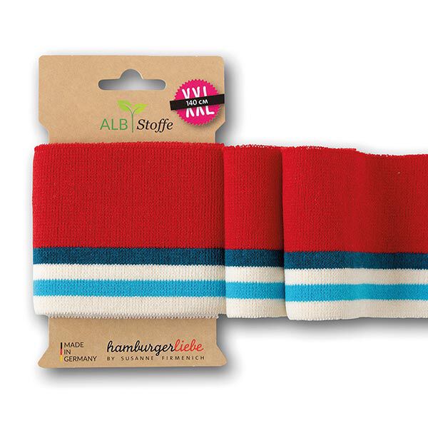 GOTS Bio Strickbündchen CUFF ME COLLEGE [140 cm | 7,5 cm] | Albstoffe | Hamburger Liebe,  image number 1