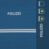 French Terry Panel Einmal Polizistin sein | Stoff&Liebe – jeansblau/silbergrau,  thumbnail number 1