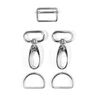 Taschen Zubehör Set [ 5-teilig | 25 mm] – silber metallic,  thumbnail number 2
