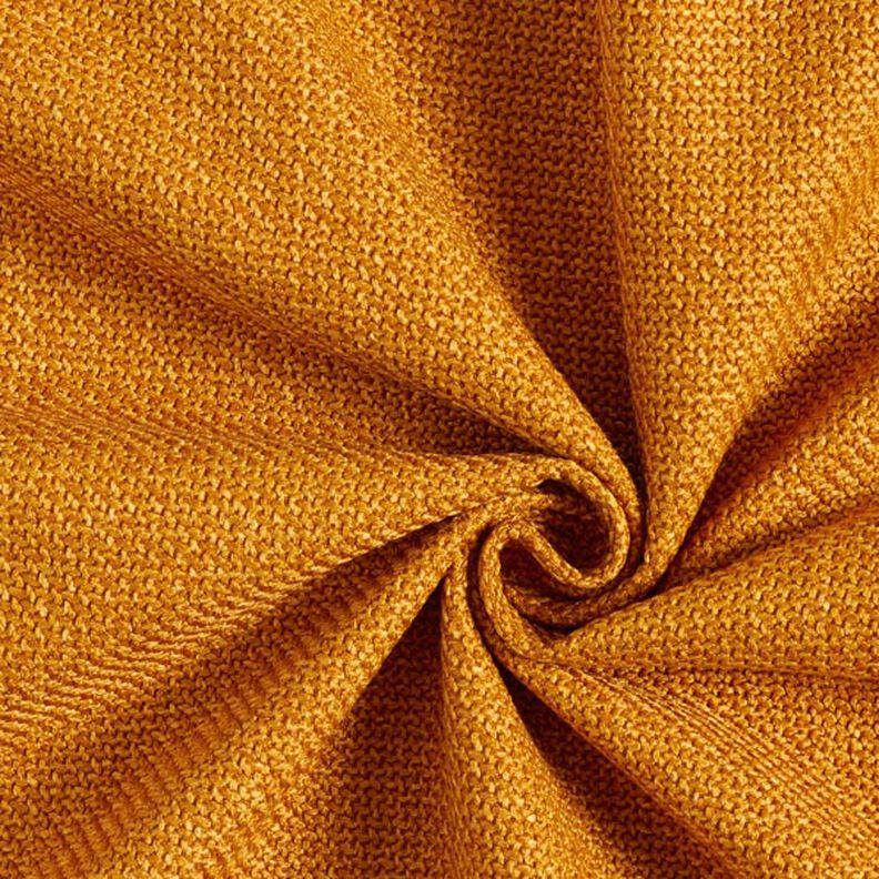 Polsterstoff grober Kreuzköper Bjorn – currygelb,  image number 1