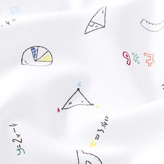 Baumwollpopeline Mathe – weiss, 