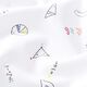 Baumwollpopeline Mathe – weiss,  thumbnail number 2