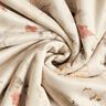 Stretchvelours mit Sherpa-Abseite zarte Blumen | Katia Fabrics – natur,  thumbnail number 4