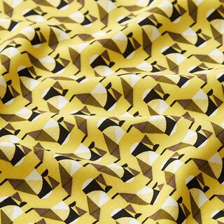 Viskosestoff Retromosaik – gelb, 